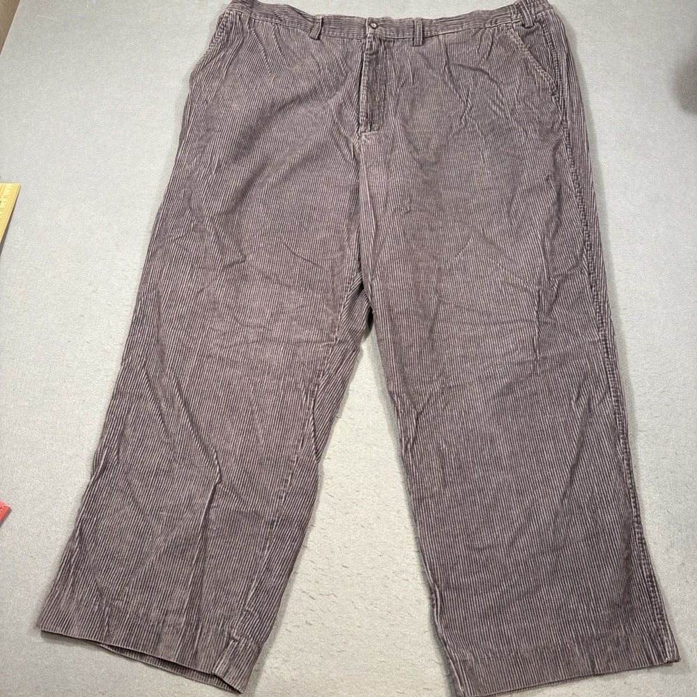 PANTS Towncraft Men's 46WX28.5 CORDUROY Gray FLAP POCKETS